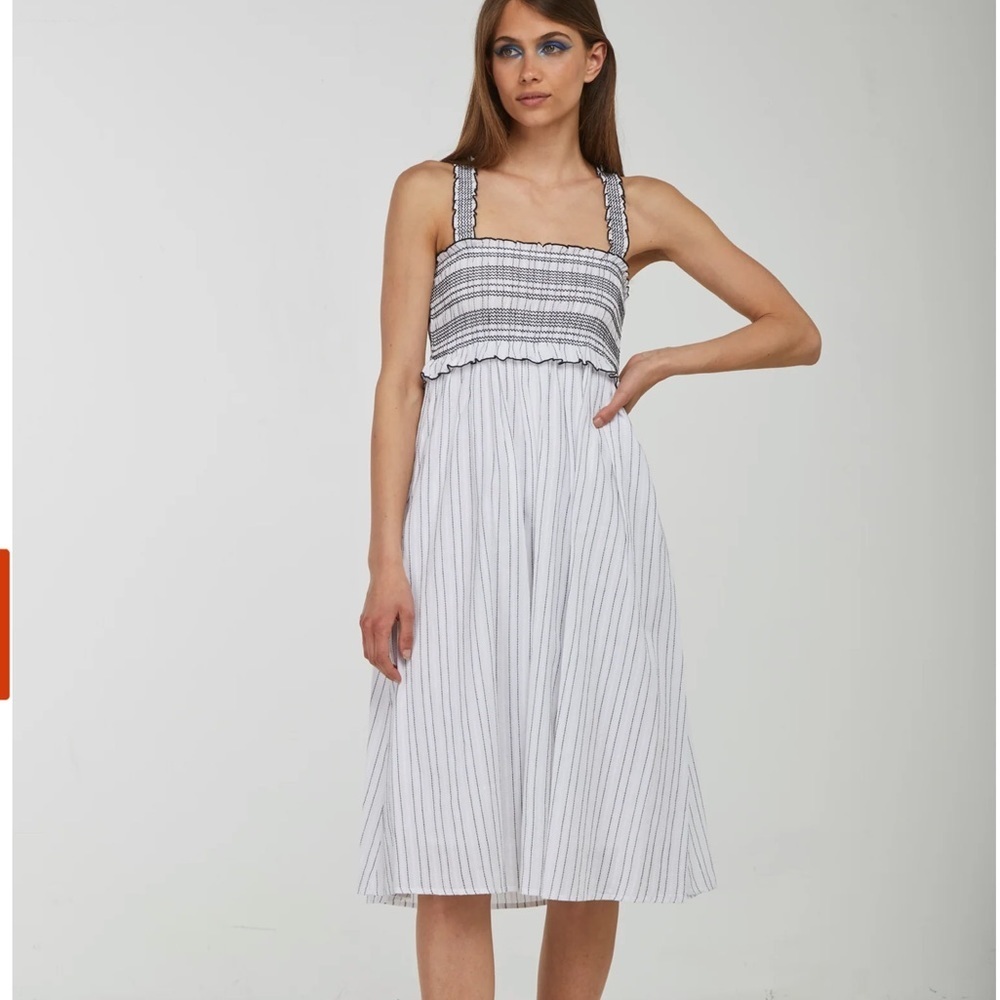 NWT PINKO White Cotton Dress Size S